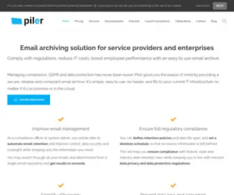 Mailpiler.com(Piler enterprise the most flexible email archive) Screenshot
