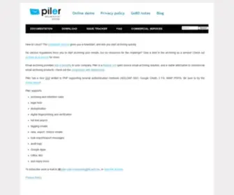 Mailpiler.org(Piler open source email archiving) Screenshot