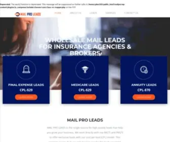 Mailproleads.com(Mailproleads) Screenshot