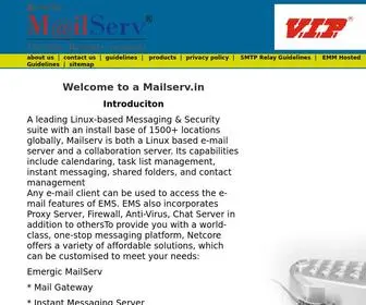 Mailserv.in(Netcore) Screenshot