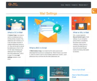 Mailsettings.org(Instant Guidelines To Configure Mail Settings On Your Account) Screenshot