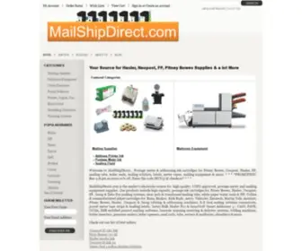 Mailshipdirect.net(Postage Meter Supplies) Screenshot