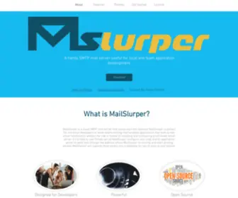 Mailslurper.com(About) Screenshot