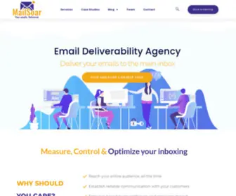 Mailsoar.com(Email deliverability agency) Screenshot