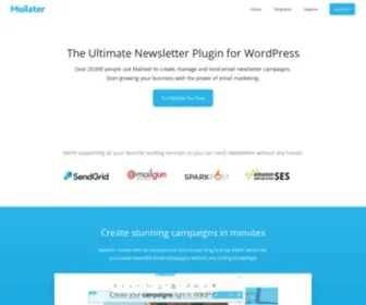 Mailster.co(Send Beautiful Email Newsletters in WordPress) Screenshot