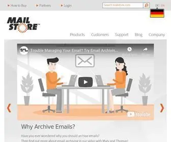 MailStore.com(The Standard in Email Archiving) Screenshot