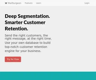 Mailsurgeon.com(Deep segmented campaigns) Screenshot