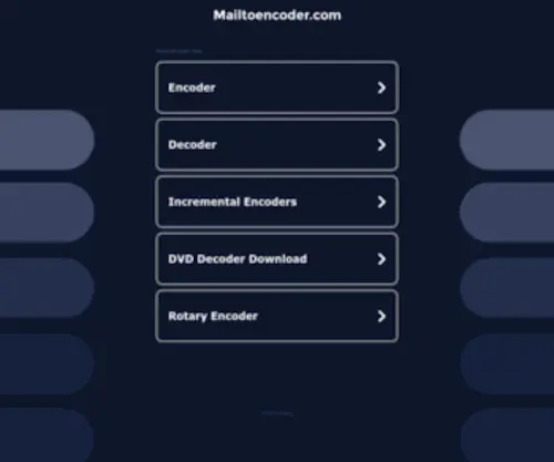 Mailtoencoder.com(Encode your email address with javascript to prevent spam) Screenshot
