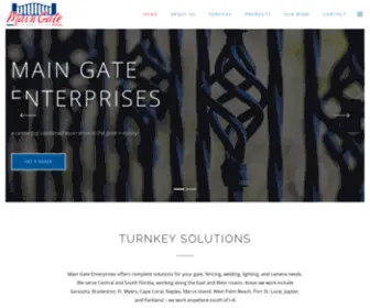 Main-Gates.com(Main Gate Enterprises) Screenshot