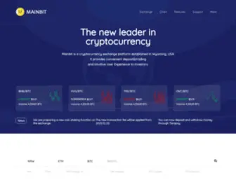 Mainbit.io(Mainbit Exchange) Screenshot