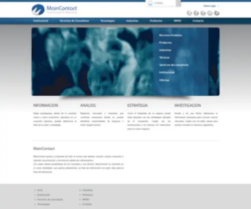 Maincontact.com.ar(Comunicación & Marketing) Screenshot