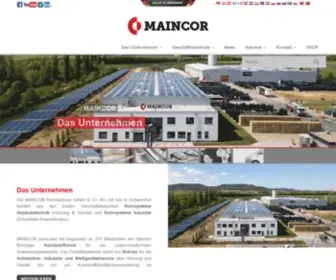 Maincor.de(MAINCOR Rohrsysteme GmbH & Co) Screenshot