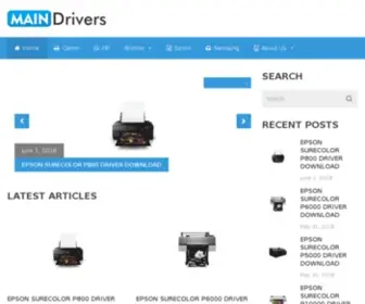 Maindrivers.com(Main Drivers) Screenshot