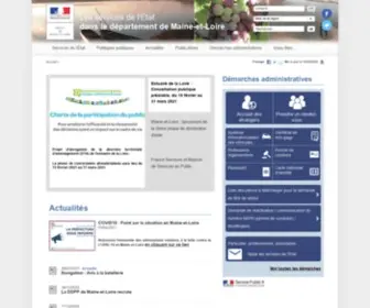 Maine-ET-Loire.gouv.fr(Services Etat Maine) Screenshot