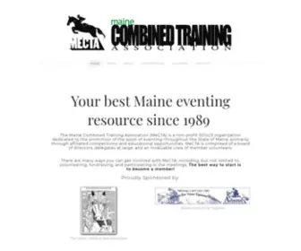 Maine-Eventing.org(Maine Combined Training Association) Screenshot