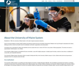 Maine.edu(University of Maine System) Screenshot