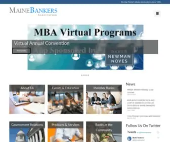 Mainebankers.com(Maine Bankers Association) Screenshot