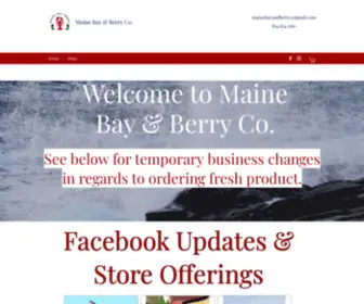 Mainebayandberry.com(Fresh Seafood) Screenshot