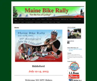 Mainebikerally.com(Maine Bike Rally) Screenshot