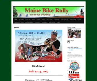 Mainebikerally.org(Maine Bike Rally) Screenshot