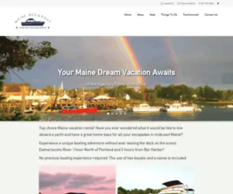 Maineboathotel.com(Maine Bed & Boat) Screenshot