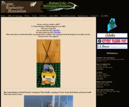 Mainebowhunters.org(The Maine Bowhunters Association) Screenshot