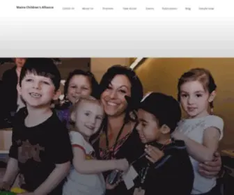 Mainechildrensalliance.org(The mission of the Maine Children’s Alliance) Screenshot