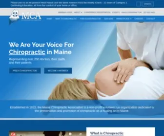 Mainechiro.com(Maine Chiropractic Association) Screenshot