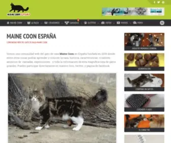 Mainecoons.es(Maine Coon España) Screenshot