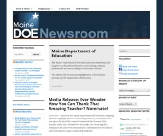 Mainedoenews.net(From the Maine Department of Education) Screenshot