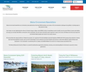 Maineenvironment.org(Maine Environment Newsletters) Screenshot