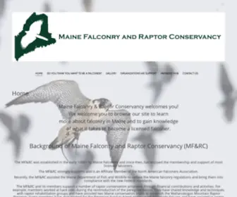 Mainefalconers.org(Maine Falconry and Raptor Conservancy) Screenshot