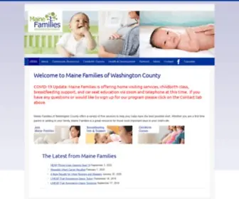 Mainefamilieswc.org(Washington County) Screenshot