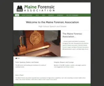 Maineforensic.org(Maine Forensic Association) Screenshot