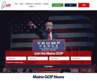 Mainegop.com(The Maine Republican Party) Screenshot