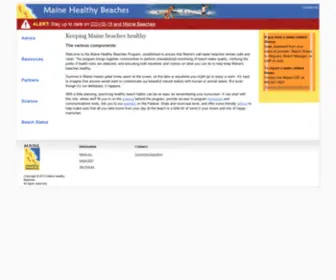 Mainehealthybeaches.org(Maine Healthy Beaches) Screenshot