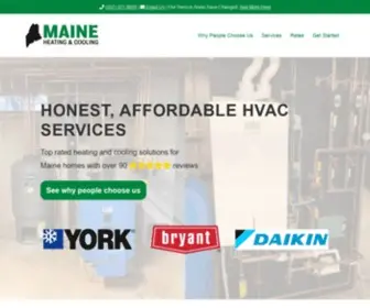 Maineheatingandcooling.com(Southern Maine residential heating and cooling services) Screenshot