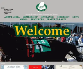 Mainehha.com(Maine Harness Horsemen's Association) Screenshot