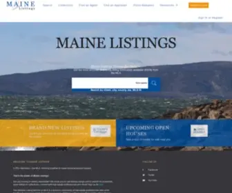 Mainelistings.com(The Official Maine Statewide MLS Website) Screenshot