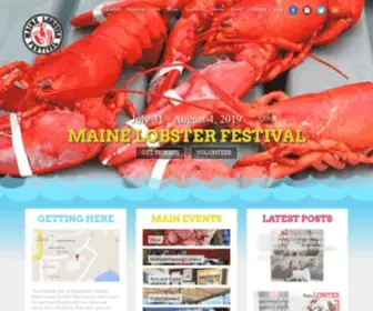 Mainelobsterfestival.com(Maine Lobster Festival) Screenshot