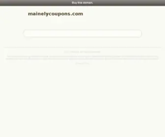 Mainelycoupons.com Screenshot