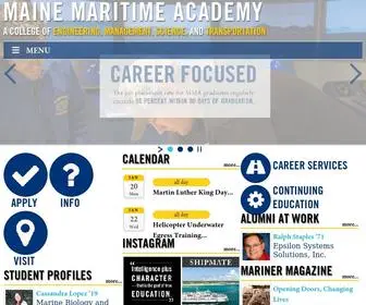 Mainemaritime.edu(Maine Maritime Academy) Screenshot