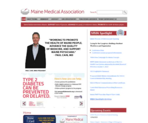 Mainemed.com(Maine Medical Association) Screenshot