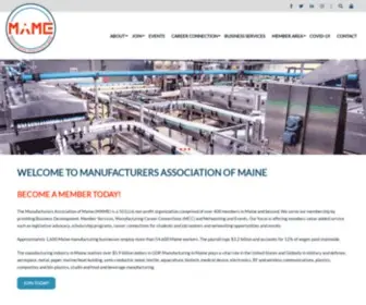 Mainemfg.com(Manufacturers Association of Maine) Screenshot