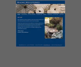 Mainemillstones.com(Hand-carved Granite Millstones by Maine Millstones) Screenshot