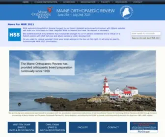 Maineorthopaedic.com(Maine Orthopedic Review) Screenshot