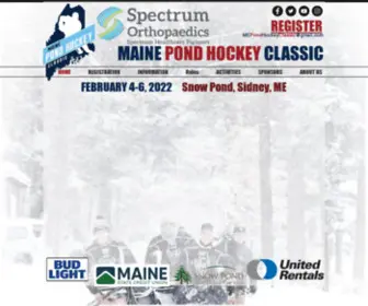 Mainepondhockey.org(Home of the Maine Pond Hockey Classic) Screenshot