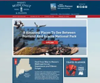 Mainesmidcoast.com(Travelers who seek relaxation or adventure discover a getaway to MidCoast Maine) Screenshot
