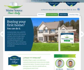 Mainesource.com(Maine Source Homes & Realty) Screenshot