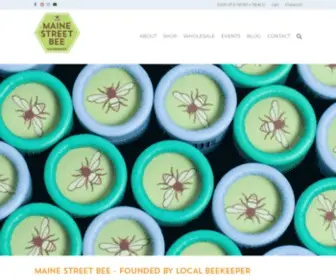 Mainestreetbee.com(Locally Sourced Honey & Beeswax Products) Screenshot